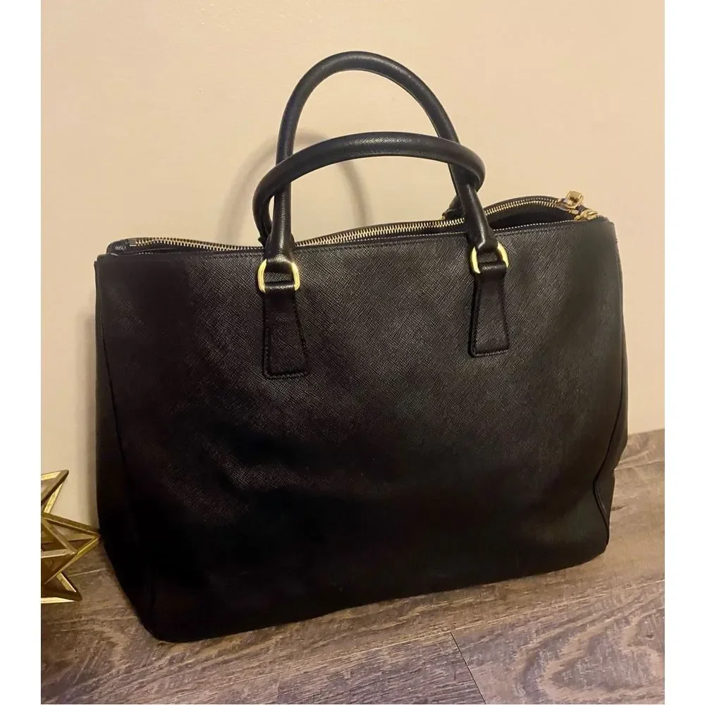 Prada Black Tote with Gold Details - Picture 5 of 16